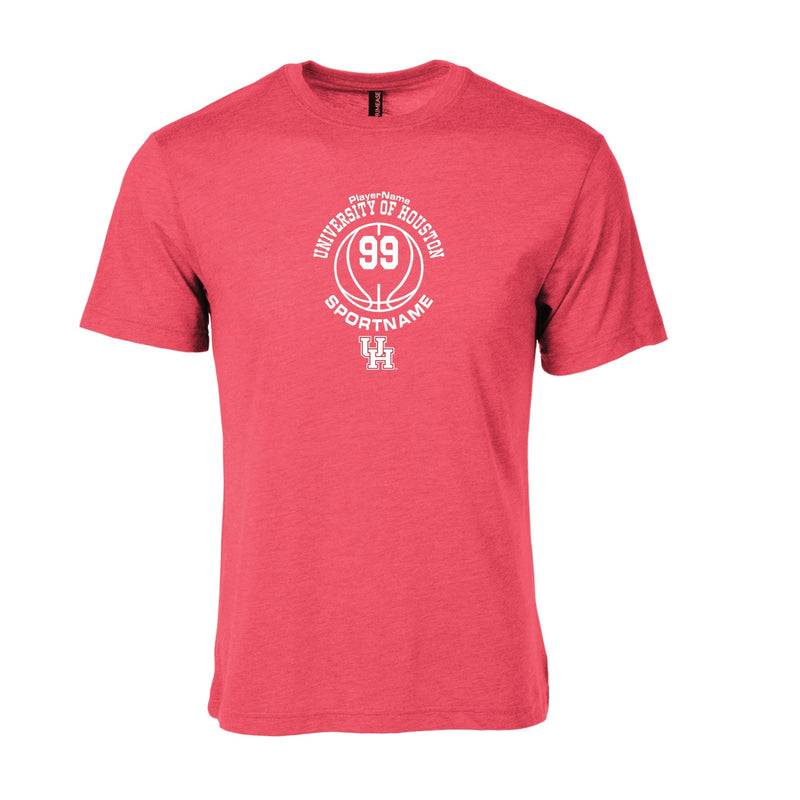 Men's Triblend T-Shirt - Red Heather - Sport Circle